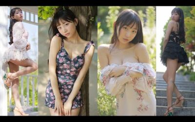 [4K] 꽃무늬 룩북ㅣ데이트 룩! 은지랑 피크닉 어때? 봄 느낌 물씬 플라워 패턴 야외 룩북