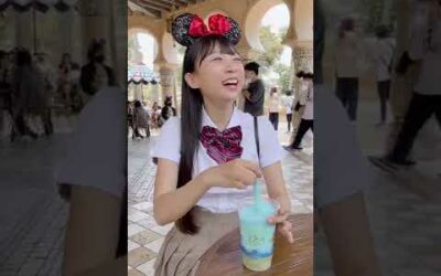 ใใใใ!!! Drinking Slush at Disney Sea ๋์ฆ๋์จ #Shorts