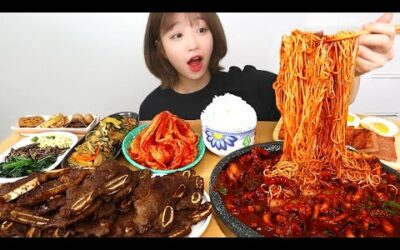 과연 집밥은 얼마나 먹을까..?🤔 LA갈비 3kg 낙지볶음 집밥 먹방