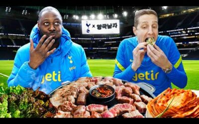 토트넘 레전드 선수들의 첫 삼겹살 먹방을 축구경기장 안에서!? +김치치즈볶음밥 어시스트⚽