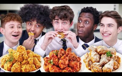 한국 치킨을 처음 먹어본 영국 고등학생들의 반응!