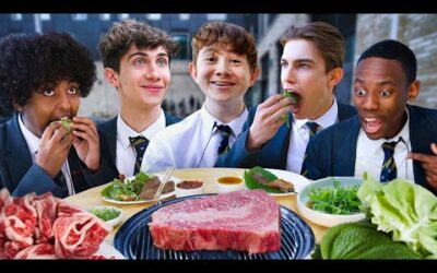 British Highschoolers try Luxury Korean Beef BBQ for the first time!!