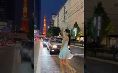 Tokyo Tower at night 도쿄타워의 저녁뷰 #Shorts