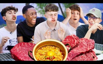 British High Schoolers Try Korean Beef + Ramyeon Combo for the first time!!