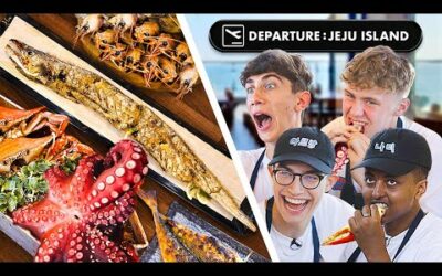 1st day in Jeju Island 🏝️ + Korean Seafood FEAST!! – British Highschoolers in Korea