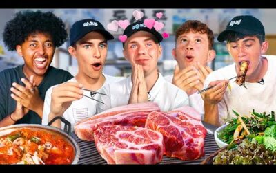 British Highschoolers try Jeju Black Pork BBQ: the ULTIMATE Korean BBQ.