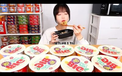 컵밥 14개 먹으면 배가 부를까..?🤔 BIG컵밥 전메뉴 먹방