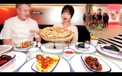 고든램지님을 만났습니다..😳 고든램지 무한리필 피자? 먹방