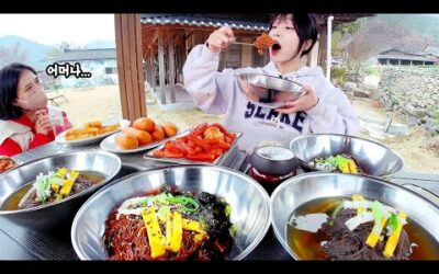 영광 주민분들이 놀라셨어요🤣 영광 보리밥과 보리국수 보리떡볶이 먹방