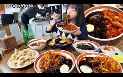 짬짜면의 시초? 이런맛은 처음이에요..😳 고창 특이한 비벼먹는 짬짜면 먹방