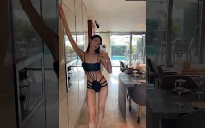 [shorts] 나인세븐모노키니 거울샷ㅣ모노빈제이ㅣmonobinjㅣ룩북ㅣlookbbok