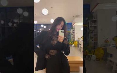 [shorts] 러브헤잇 시스루 블랙 탑 거울샷ㅣ모노빈제이ㅣmonobinjㅣ룩북ㅣlookbbok