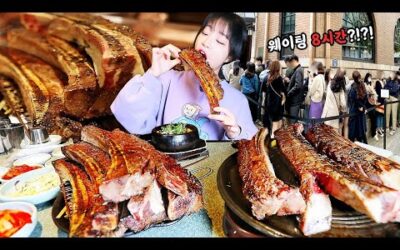 웨이팅이 8시간..?!😳 우리나라에서 우대갈비로 제일 유명하다는 몽탄 먹방