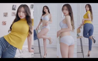 (4K 세로룩북) 뒷태미인 애플힙 청바지 룩북👖 denim Lookbook 언더웨어 룩북 직캠 레전드 몸매 underwear LookBook ルックブ 꽃송룩북