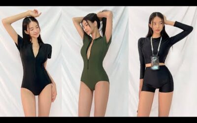 [세로룩북] 스테이 집업 레쉬가드 수영복 ,레쉬가드 모노키니 수영복 추천🩱,서핑수영복,심플수영복,비치웨어,모노빈제이,monobinj,수영복,swimwear, lookbook