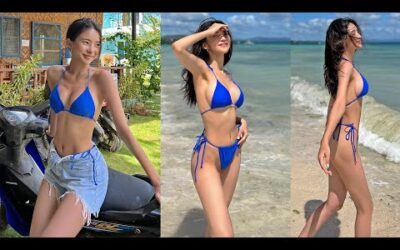 [세로룩북]feel so good♥ Ocean Horse Bikini 오션홀스 비키니 블루,보홀여행,비키니룩북,모노빈제이,monobinj,수영복,swimwear lookbook