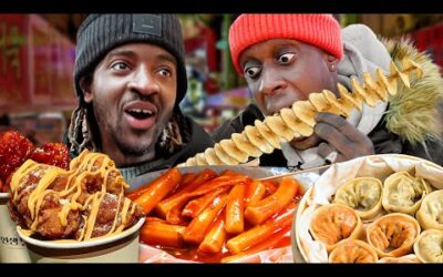 British Rappers shocked by Crazy Korean night market!