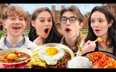 Cambridge Students Try Korean Instant Noodles for the First Time!
