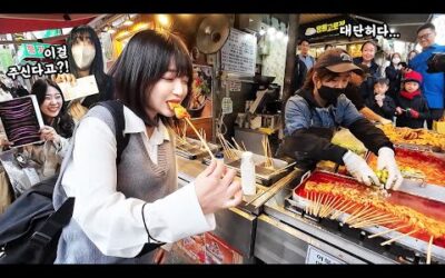 시장 길거리 음식 먹방🔥 800만 감사합니다