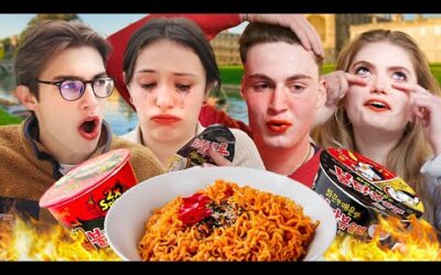 Cambridge Students try Korean Fire Noodles!