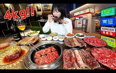 4kg 먹었더니 직원들이..🤭 LA한인타운?에서 갈비 먹방