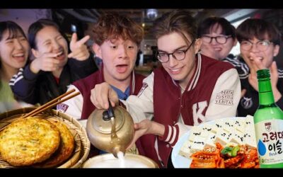 British Uni Students Learn Korean Drinking Games for the First Time!!