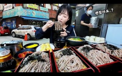 여의도 주민은 다 안다는 40년전통 맛집?😳 청수모밀 먹방