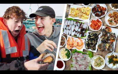 British Uni Students go fishing in Korea: SEAFOOD FEAST!!