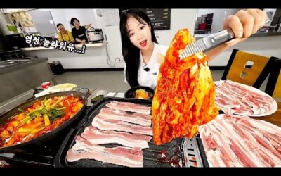 속보)쯔양 충남 금산 출몰!.. 사장님들 놀라😱 삼겹살 닭볶음탕 삼계탕 먹방