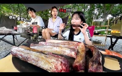 초대해주셔서 고기 20인분 먹었더니..🤣 부부가 놀란 우대갈비 먹방