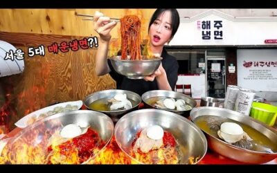 먹고 응급실 간 손님도 있다는 매운냉면?!🔥눈물 콧물 짜는 서울 5대 매운냉면 먹방