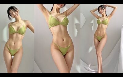 [4K세로룩북] Hi~💚 바디수트룩/가을룩북/비키니/미니스커트룩북/시스루/모노빈제이/Autumn lookbook/Monobin.J/bikini/lookbook/fashionhaul