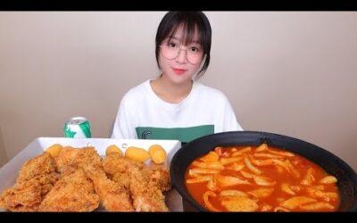 5주년 기념 치킨 엽떡 먹방