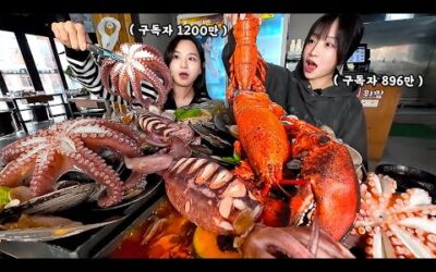 1200만 먹방 유튜버를 만났습니다😳 합쳐서 2000만 유튜버의 랍스타 해물찜 먹방