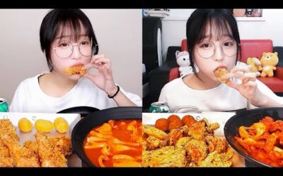 첫방송 5년전과 얼마나 달라졌을까..🤔 5년전과 똑같이 먹어봤습니다 엽떡 치킨 먹방