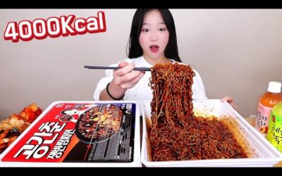 한개에 4000Kcal?!😳 점보라면 2탄 점보짬짜면 공간춘 먹방