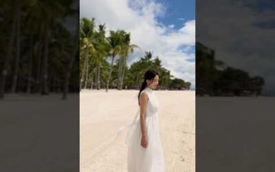 🏝️WHITE DRESS😌South Palms Panglaolife ♥보홀여행,비치원피스,바캉스원피스,비치웨어,모노빈제이,monobinj,beachwear lookbook