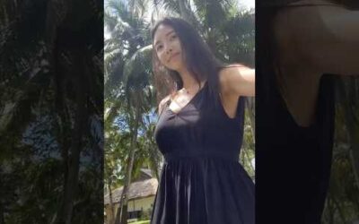 🏝️BLACK MINIDRESS😌in BOHOL♥보홀여행,비치원피스,바캉스원피스,비치웨어,모노빈제이,monobinj,beachwear lookbook