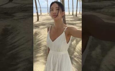 🏝️WHITE MINIDRESS😌in BOHOL♥보홀여행,비치원피스,바캉스원피스,비치웨어,모노빈제이,monobinj,beachwear lookbook