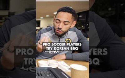 Premier League Footballers try KOREAN BBQ for the first time!