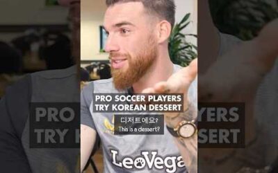 Premier League footballers try Korean “dessert”!?