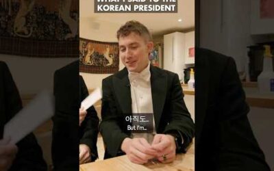 What I said to the Korean President