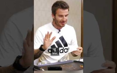 Panicking in front of your childhood hero, DAVID BECKHAM.