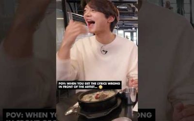 When you get the lyrics wrong in front of the actual artist 😬 (ft. Minho from SHINee)