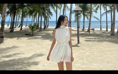 [4K세로룩북]🏝️👗WHITE DRESS BEACH LIFE IN BOHOL♥보홀여행,비치원피스,바캉스원피스,비치웨어,모노빈제이,monobinj,beachwear lookbook