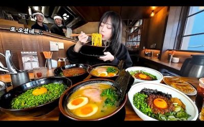 일본 동경대회에서 1등한 라멘먹으러 5년만에 재방문 했습니다🤤 마제소바와 라멘 먹방
