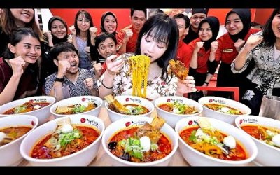 자카르타3탄)해외에서 짬뽕 10그릇 도전하면 어떤 반응일까..🤔🔥 성공하면 100그릇 무료인 짬뽕 도전먹방