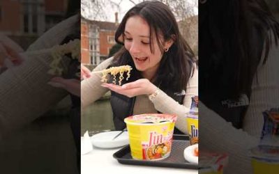 Cambridge Students min-blown by Korean Pot noodles!