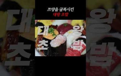 쯔양도 굴복시킨 대왕초밥…?!😲 #shorts #mukbang #초밥