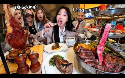 🇺🇸라스베가스에서 스테이크 3kg 먹었더니 모두가 놀랐어요🤣 smith&wollensky 랍스타 왕새우 먹방